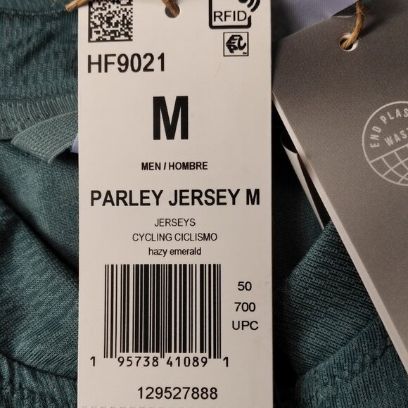 Adidas Parley Short Sleeve Cycling Jerseys – New with Tags – Men’s Medium - Picture 12 of 14